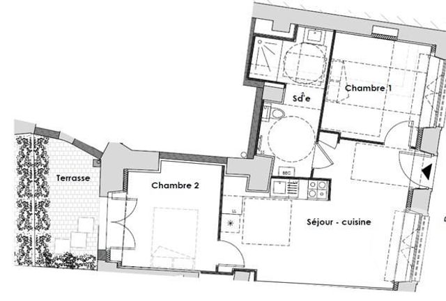 Appartement T3 à vendre - 3 pièces - 51.76 m2 - NANTES - 44 - PAYS-DE-LOIRE - Century 21 Amara Immobilier