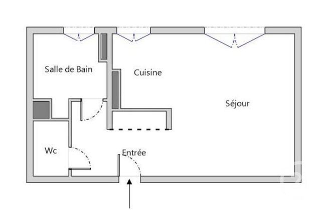 Appartement F1 à vendre - 1 pièce - 24.28 m2 - VERTOU - 44 - PAYS-DE-LOIRE - Century 21 Amara Immobilier